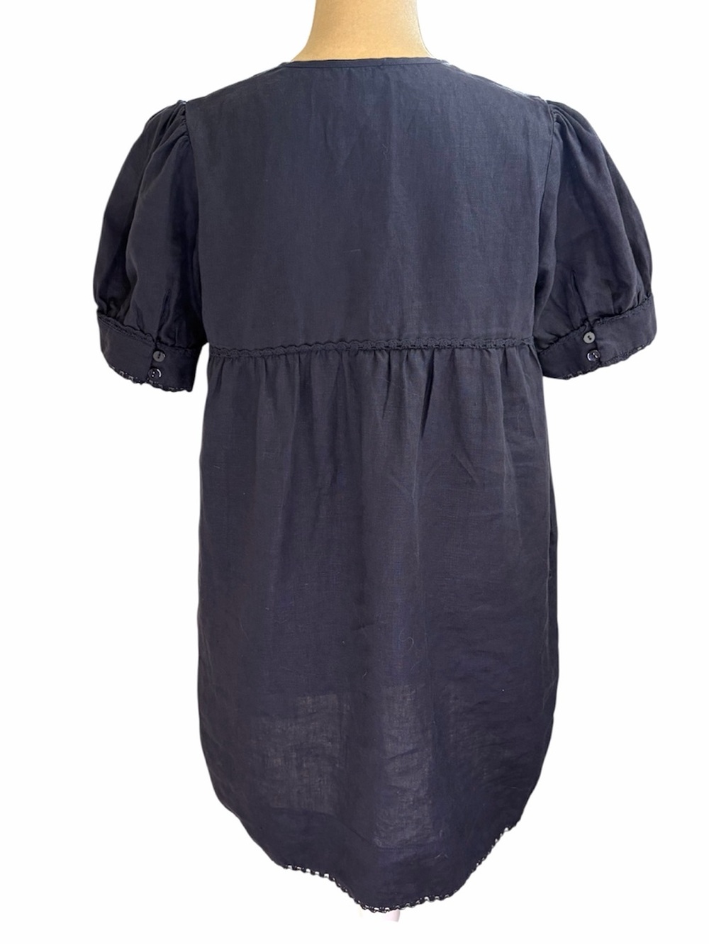Tuckernuck Bridget Navy Linen Dress - Picture 3 of 11
